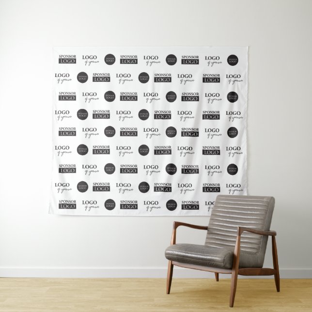 Company Sponsor logos Custom step and repeat  Tapestry (In Situ (Horizontal))