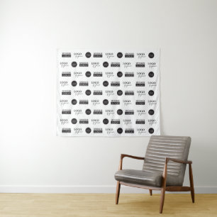 Company Sponsor logos Custom step and repeat Tapestry