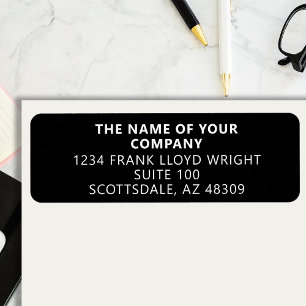 Company Stationary Custom Business Return Address