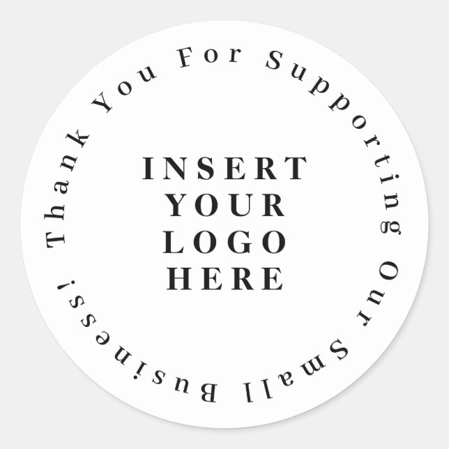 Company Thank You  Business Sticker (Front)
