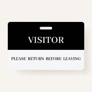 Company Visitor Badges