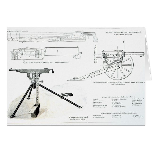 Comparaison de l'arme à feu automatique de colt (Devant horizontal)