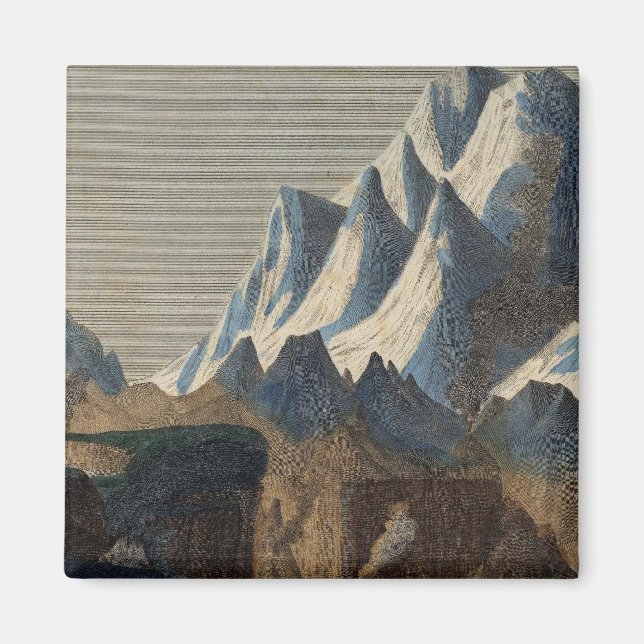 Comparative Height of the Principal Mountains Magnet (Front)