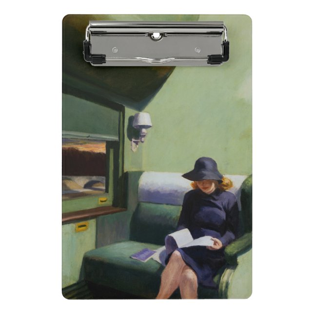 Compartment C, Car 293 by Edward Hopper Mini Clipboard (Front)
