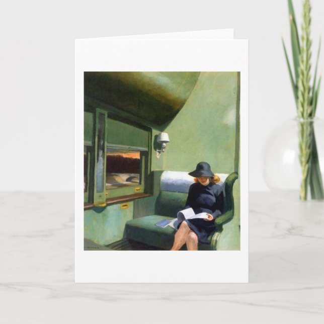 Compartment C Car Edward Hopper Card (Front)
