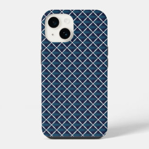 Compartment Design Rounded Blue iPhone 14 Case