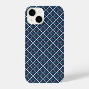 Compartment Design Rounded Blue iPhone 14 Case
