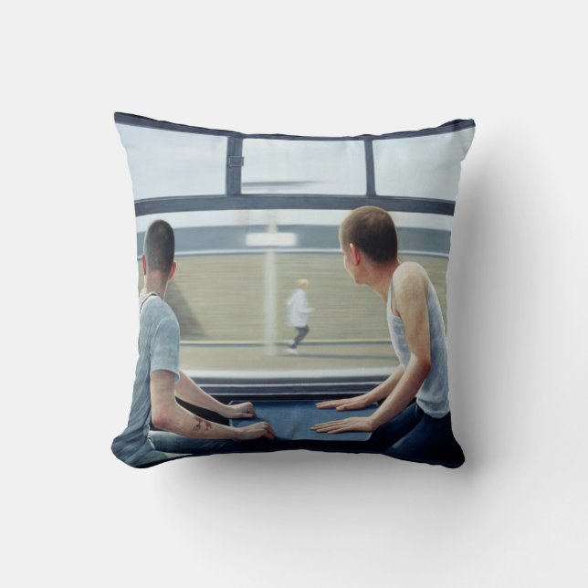 Compartments 2 1979 throw pillow (Front)
