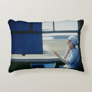 Compartments 3 1979 decorative pillow