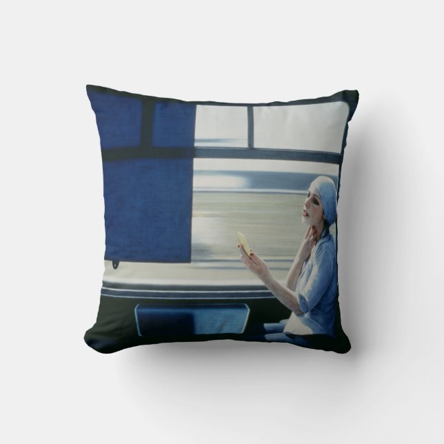 Compartments 3 1979 throw pillow (Front)