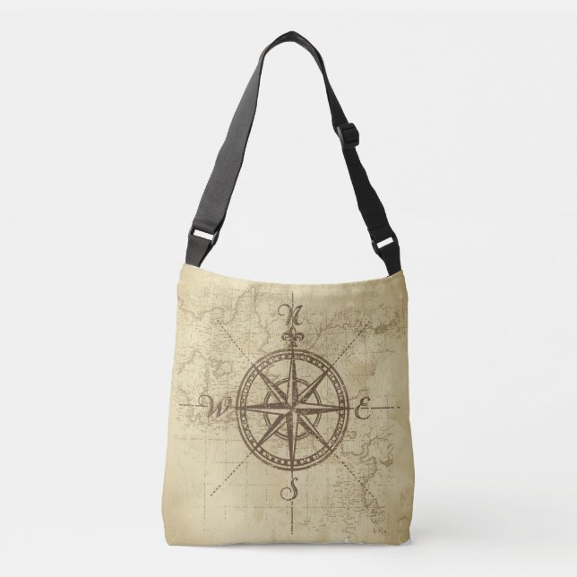 Compas vintage - Sac fourre-tout (Devant)