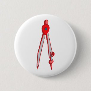 Compass 2 Inch Round Button