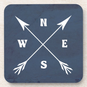 Compass arrows coaster