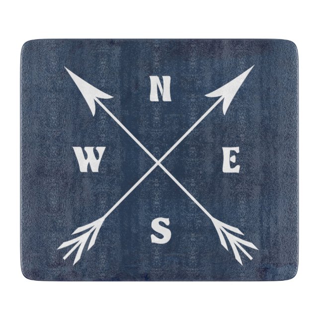 Compass arrows cutting board (Front)