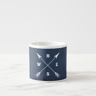 Compass arrows espresso cup