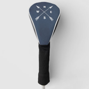 Compass arrows golf head cover