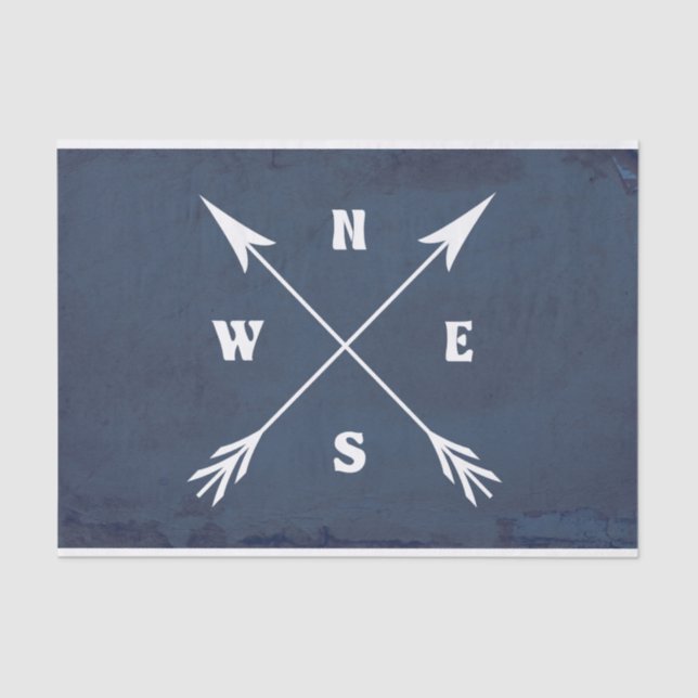 Compass arrows tissue paper (Front)