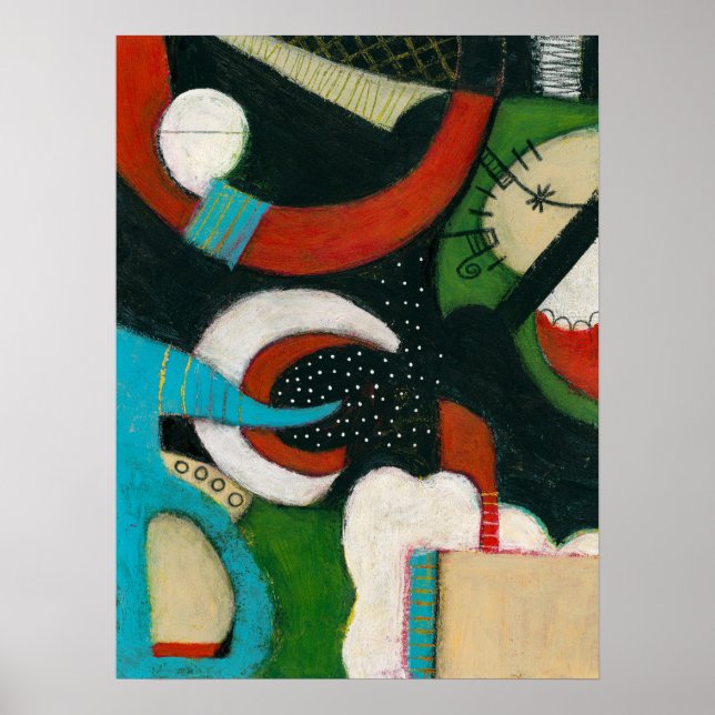 Compass at Night Poster Wall Art (Devant)