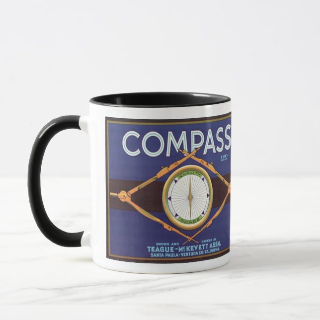Compass Brand Mug (Left)