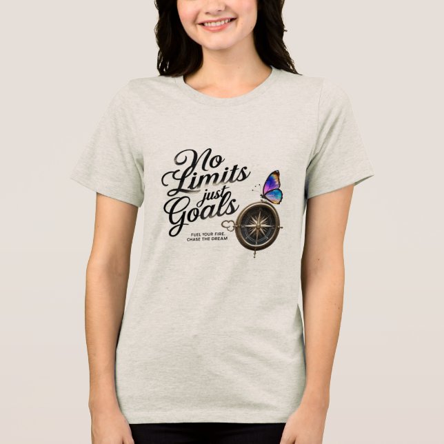 Compass & Butterfly Women's Motivational Tee (Front)