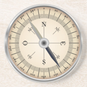 Compass Design Coaster