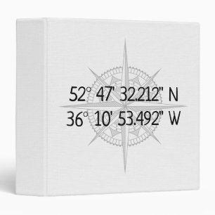 Compass GPS Home Coordinates Binder