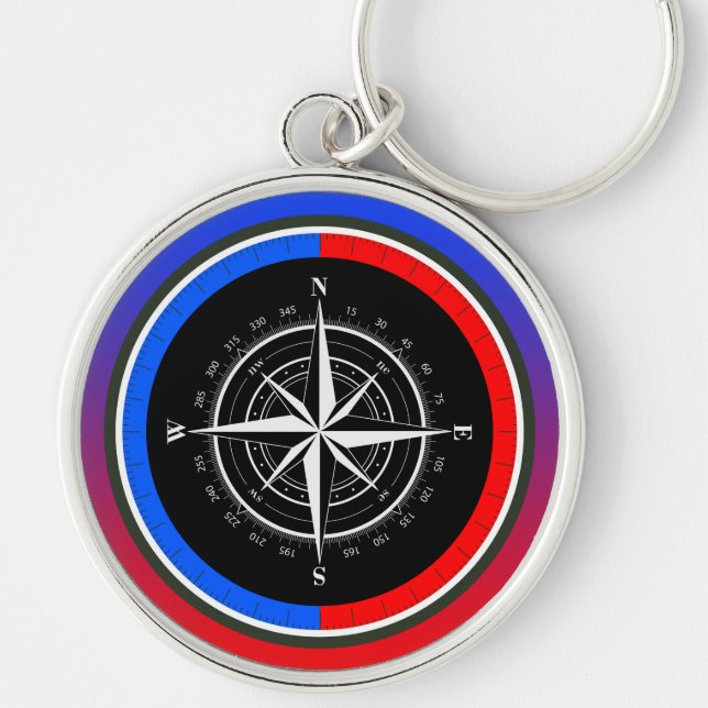 Compass Heat Keychain (Front)