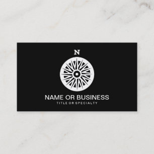 compass icon business card