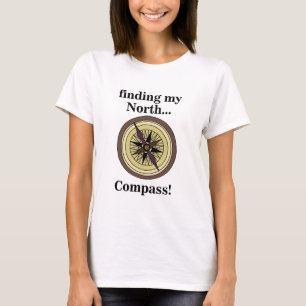Compass Instrument Navigation Direction Funny T-Shirt