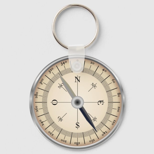 Compass Keychain (Front)
