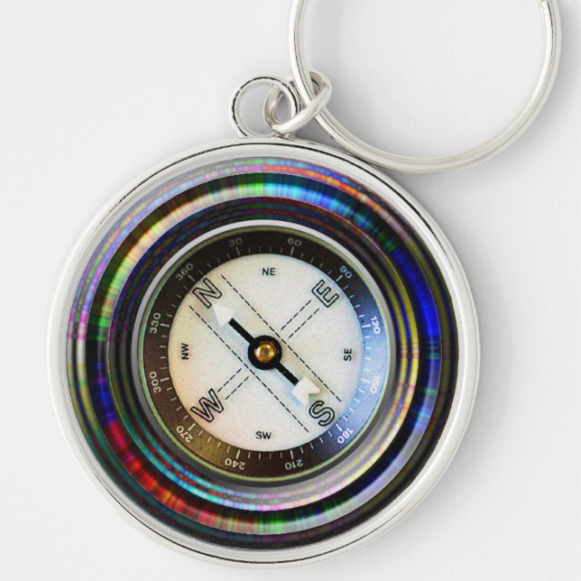 Compass Keychain (Front)