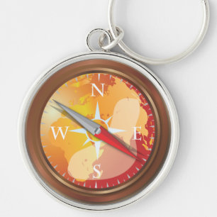 Compass Keychain