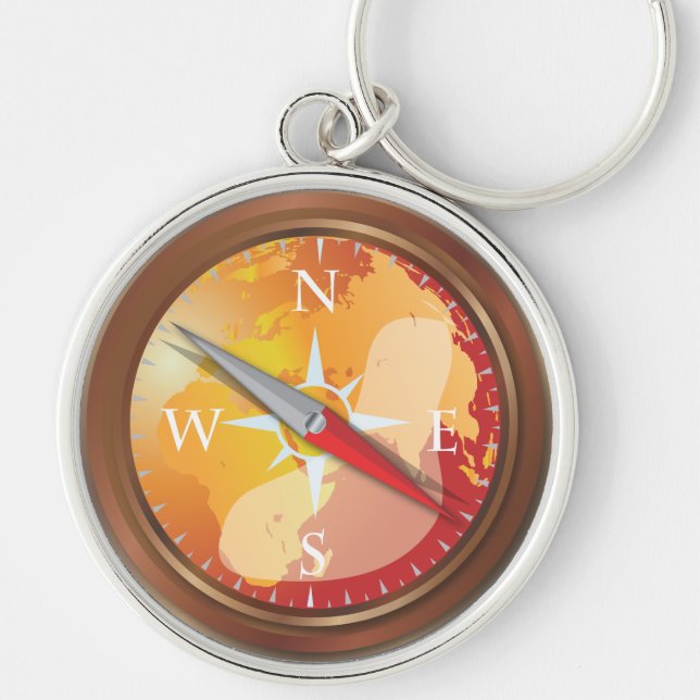 Compass Keychain (Front)