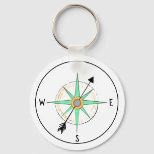Compass Logo Keychain