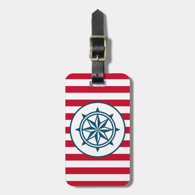 Compass Luggage Tag (Front Vertical)