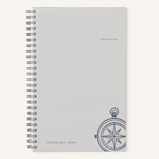 Compass-Midnight Cartographer  Notebook (Front)