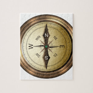 compass north south east wes jigsaw puzzle