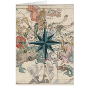 Compass on an Ancient Map
