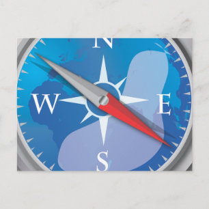 Compass Postcard