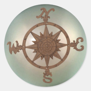 Compass Rose 2 Sticker