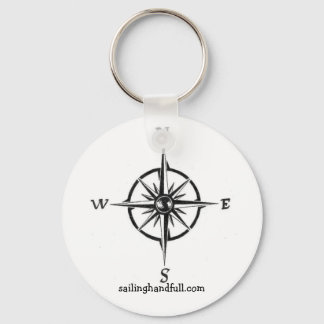 compass rose keychain