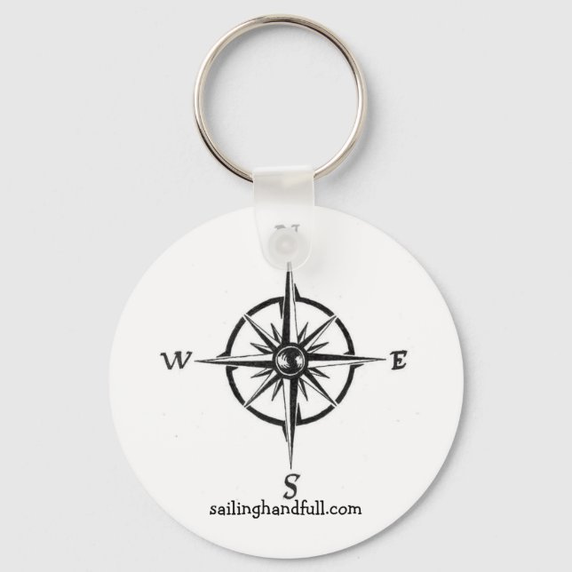 compass rose keychain (Front)