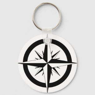 Compass Rose Keychain