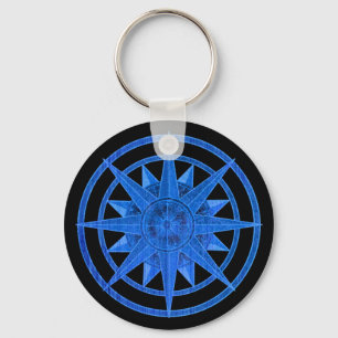 Compass Rose Keychain