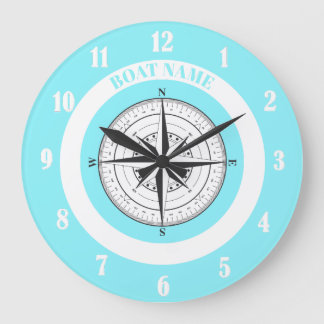 Compass rose large clock