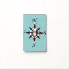 Compass Rose on Aqua