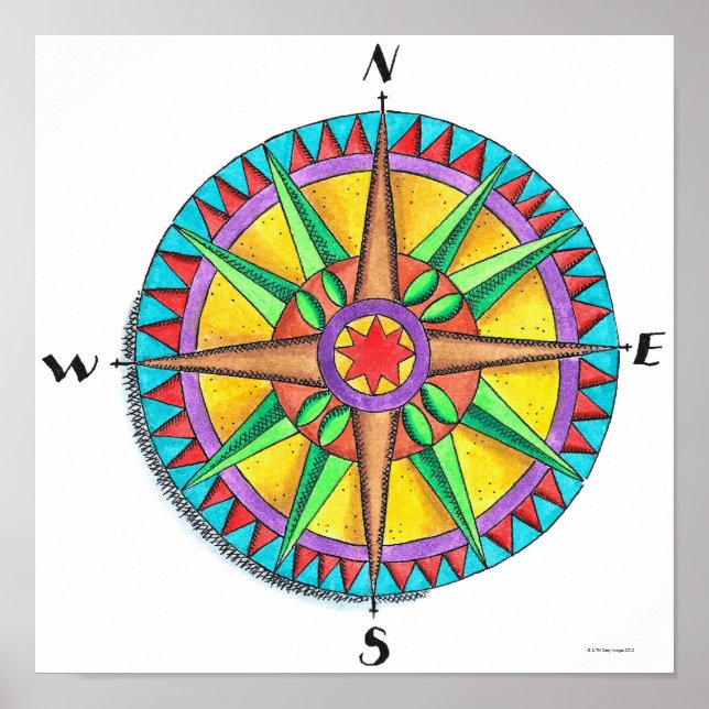 Compass Rose Poster (Front)