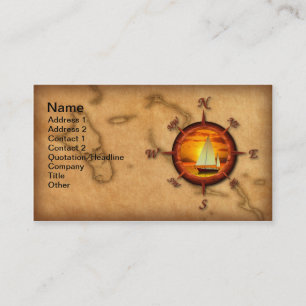 Compass Rose Sailing Business Card