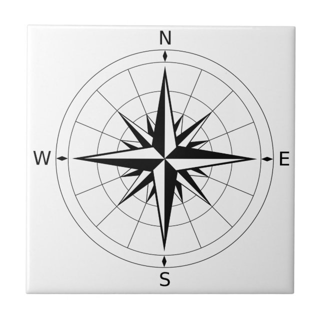 Compass Rose Tile (Front)