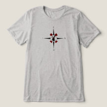 Compass rose with X marks the spot T-Shirt